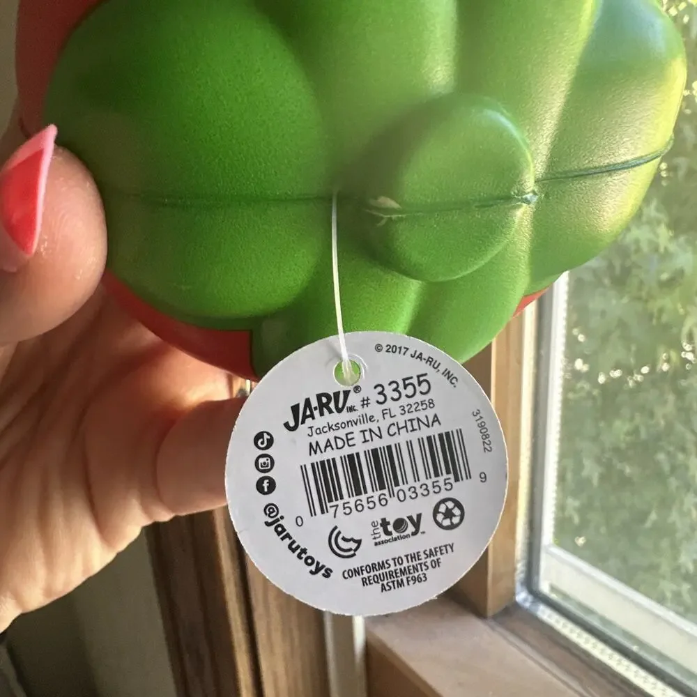 Ja-Ru Squeesh Yum 5 Inch Fruity Bunch Foam Squishy Toy Strawberry BNWT